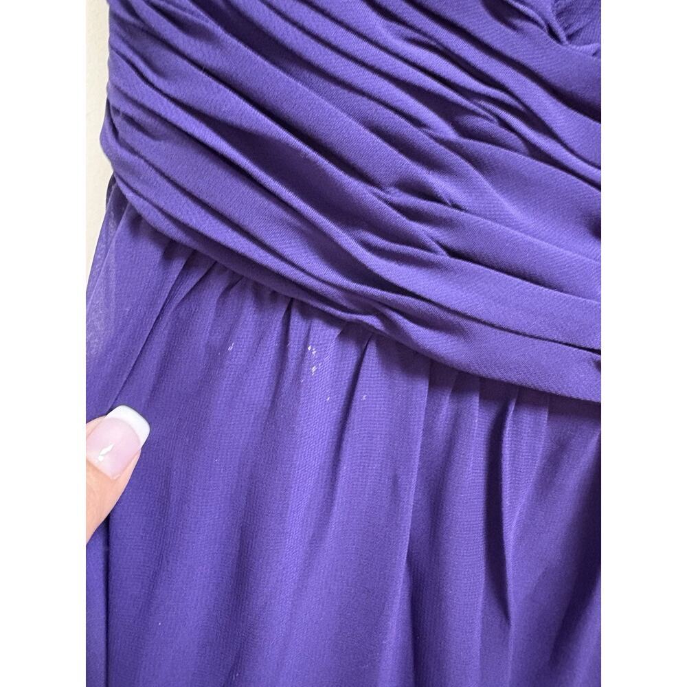 Vintage Mori Lee by Madeline Gardner Purple Beaded Formal Gown‎ Dress Size 6 - Picture 7 of 8
